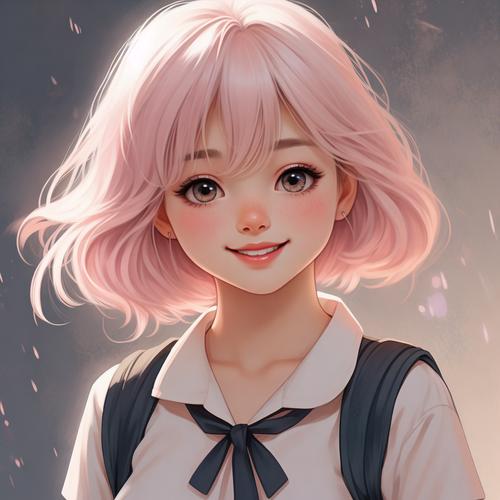 JK漫画APP粉头发小女孩头像图标1.0.5