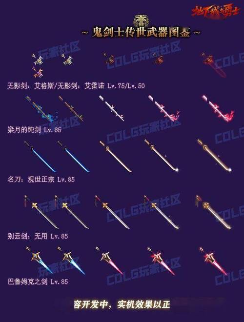 DNF武器大全一览免费阅读截图