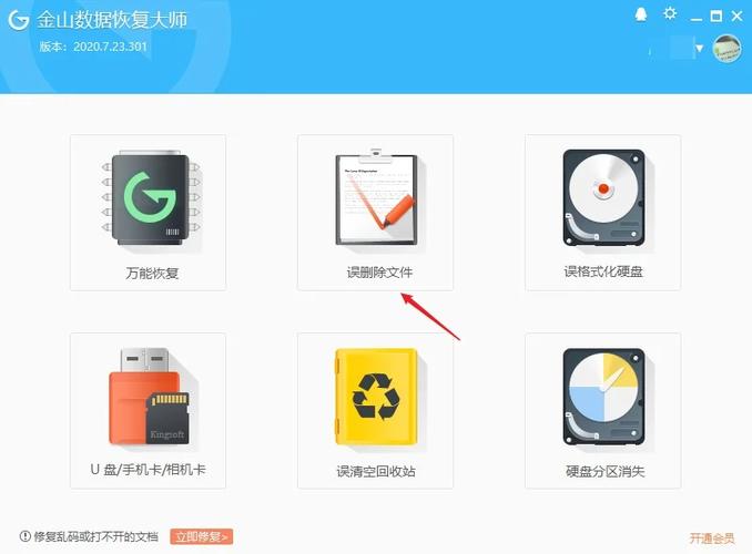 金山恢复大师免费版怎么用除草辅助页面无弹窗截图