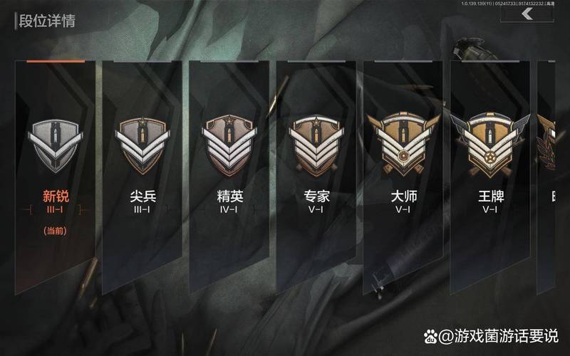 暗区突围段位一览表截图