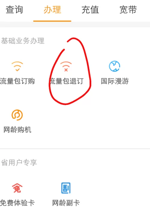 怎么取消订购的流量包截图