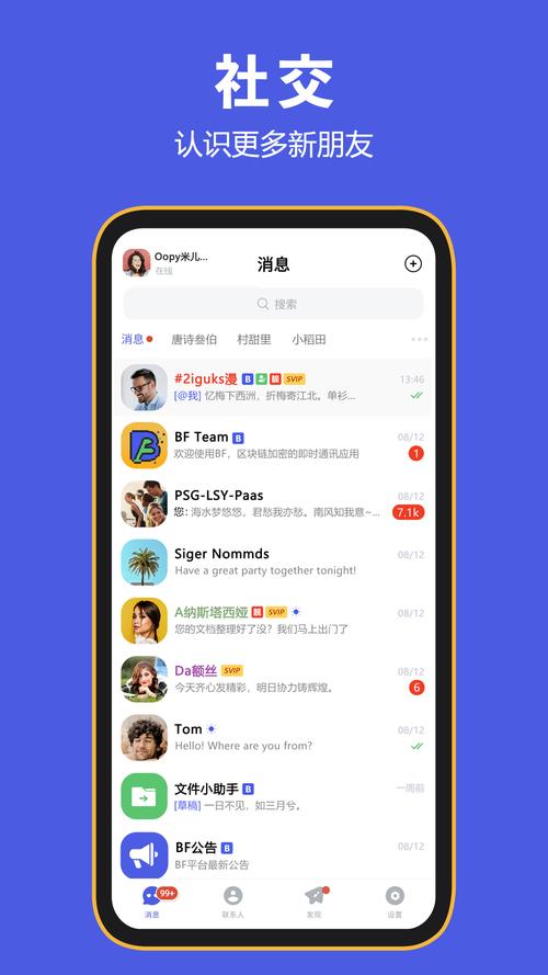 bf聊天软件手机版(BFMessenger)截图