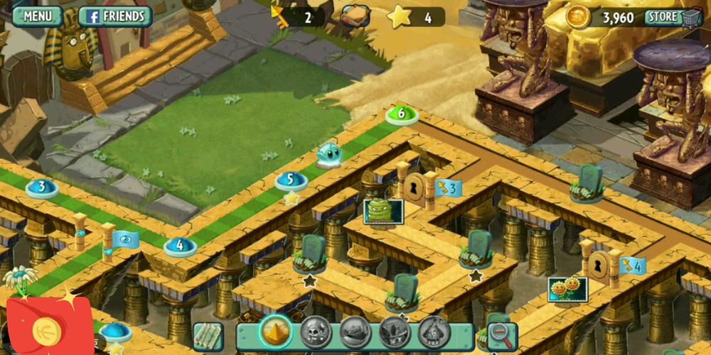 pvz2国际版迷宫地图提速版截图