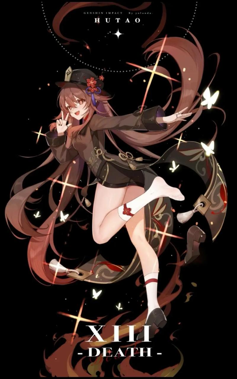 沉睡的胡桃原神白色版截图