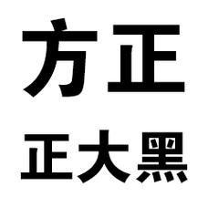 方正正中黑GBK中文版截图