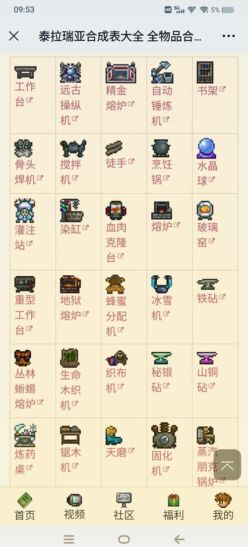 泰拉瑞亚合成表软件破解截图