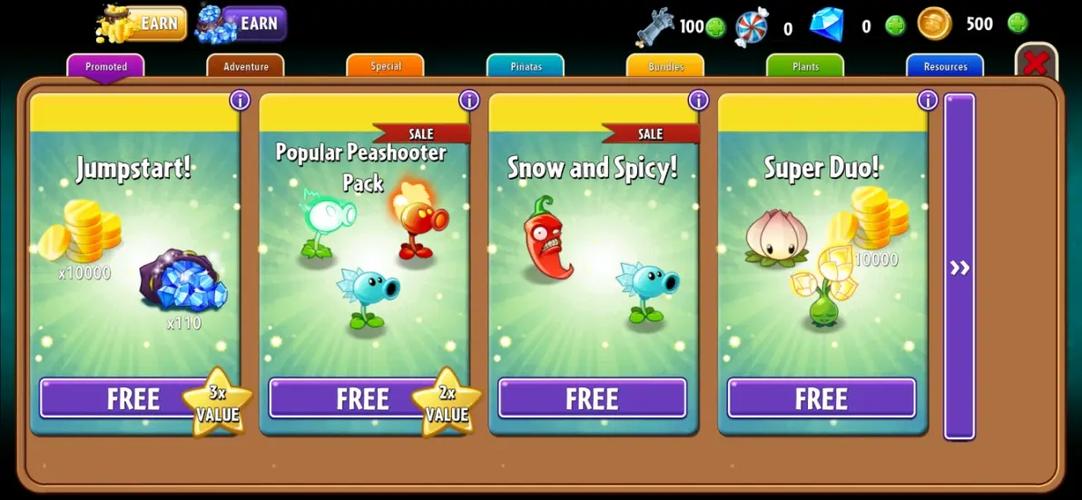 pvz2国际版汉化商店布丁安装免广告截图