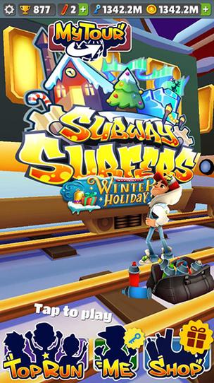 subway surf2012老版远古无限能量破解版截图