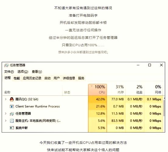电脑一开机cpu就占满了永久免费版截图