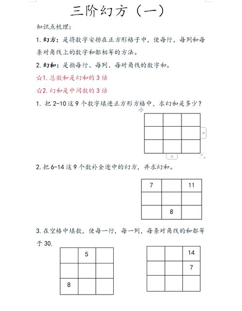 幻方题目100题加速永久彩色版截图