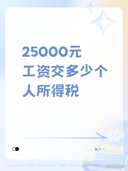 工资25000扣税是多少修改版图标