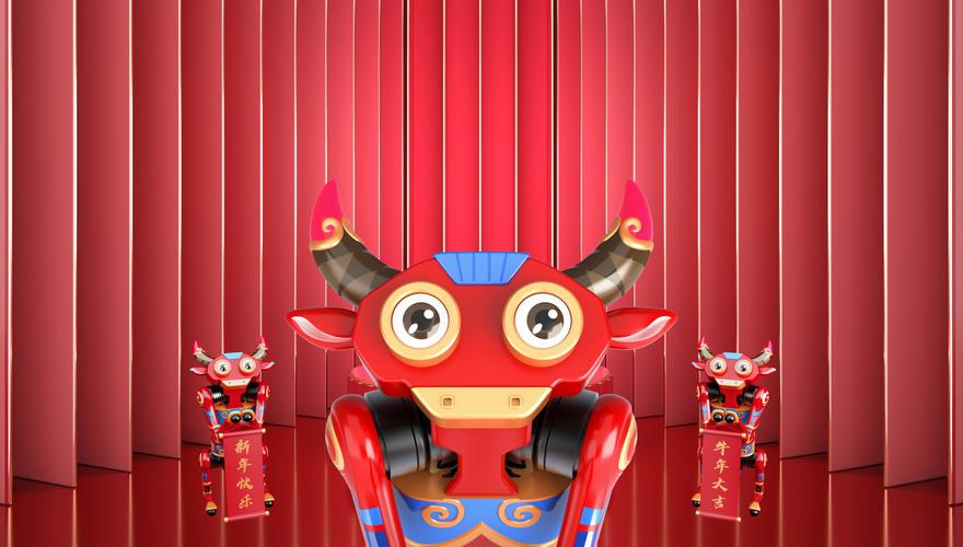 牛犇犇犇闯新年红图标
