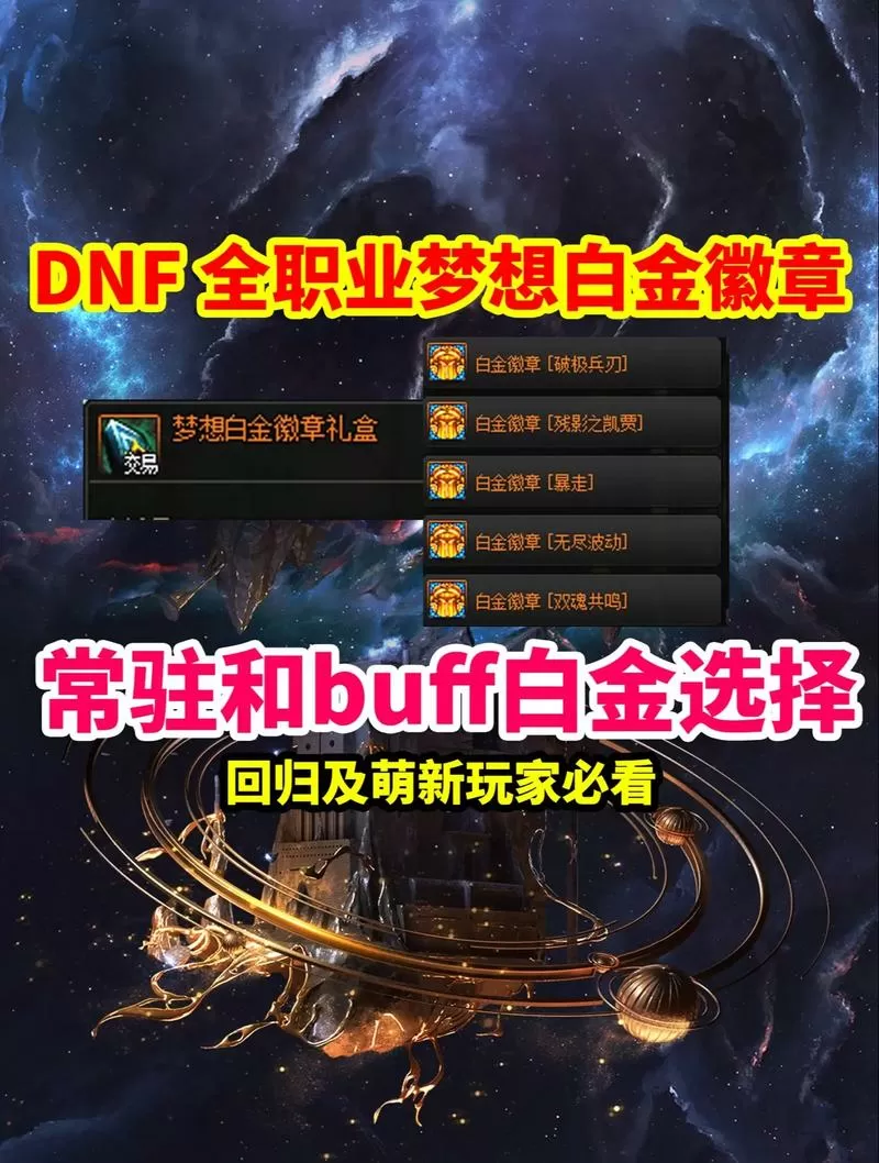 dnfbuff换装白金徽章不算吗截图