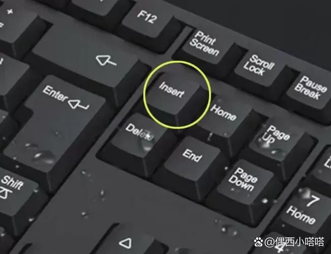 键盘的ins键有什么用截图