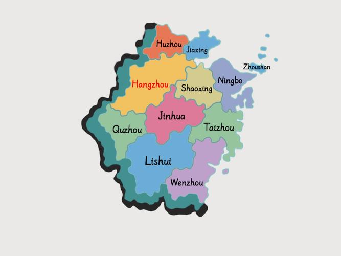 江苏浙江省地图全图图标