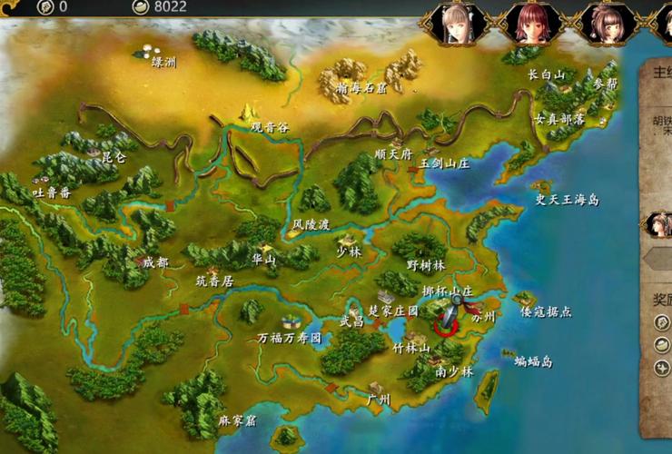 侠客风云传大地图缩略图