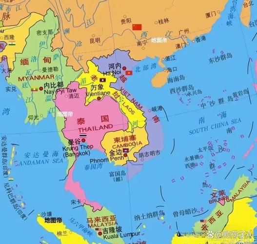 东南亚地图中文版全图截图