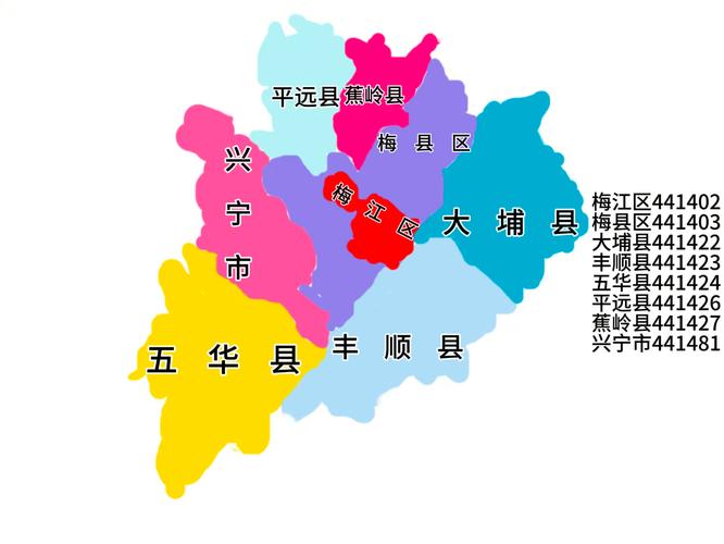 梅州市地图截图