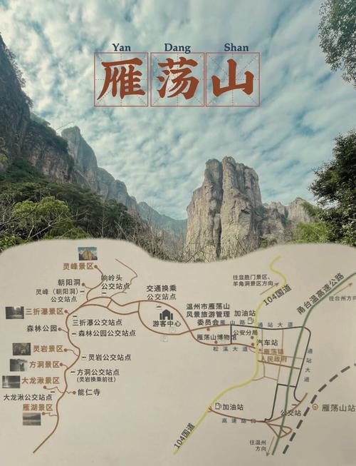 浙江雁荡山景点导游图截图