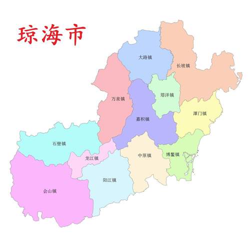 琼海市地图缩略图