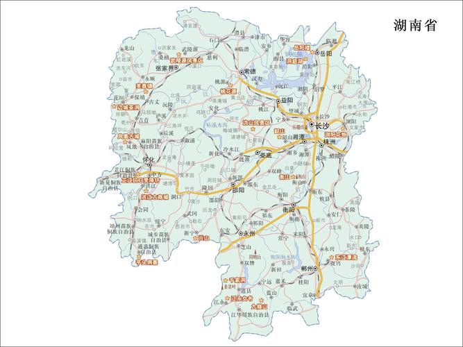湖南省交通地图截图