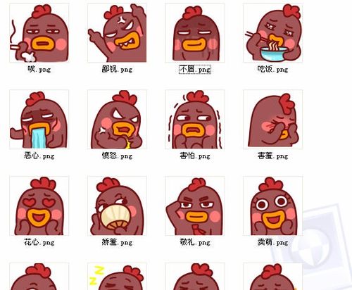 小幺鸡QQ表情包截图