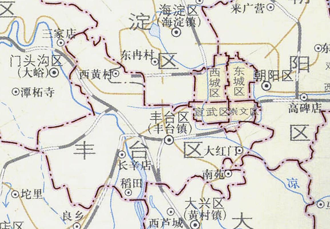 北京市丰台区行政区划图高清版截图
