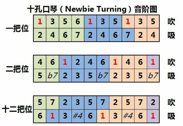 口琴常用的哪几种调截图