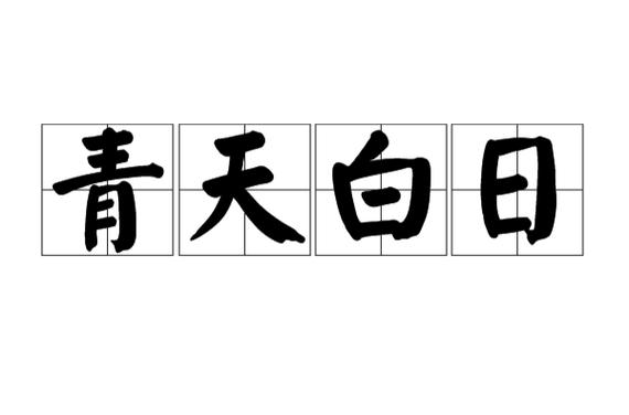 白日青天是成语吗截图