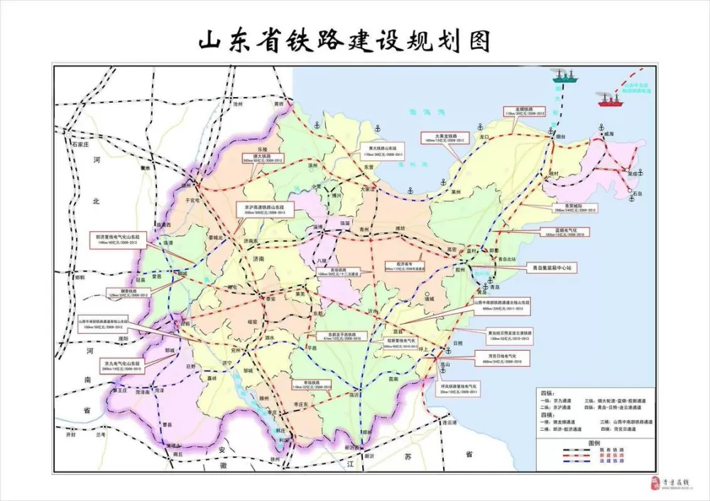 山东铁路地图截图